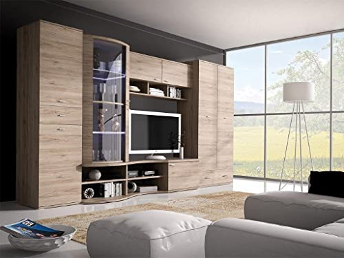 Classic design Living room furniture set, GRENADA TV unit, wardrobe, glass cabinet with LED Lights