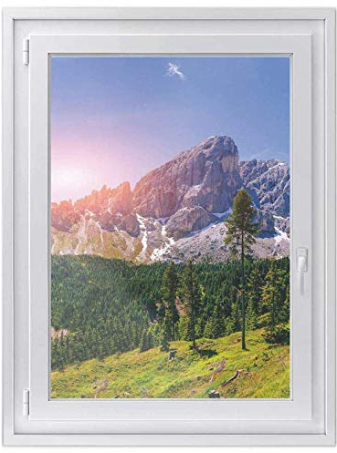 Fenster-Folie Sichtschutz I Folie für Fenster Deko - Fensterbild selbstklebend I Deko für Bad, Küche, Kinderzimmer - Farbecht, Robust - Made in Germany