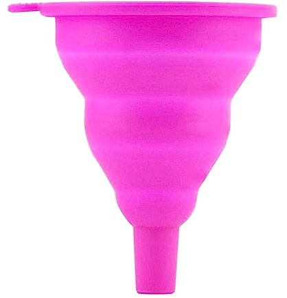 Imbuto silicone pieghevole olio resistente alte temperature viaggio fuxia accessori cucina pratici compatti idea regalo natale compleanno festa salvaspazio