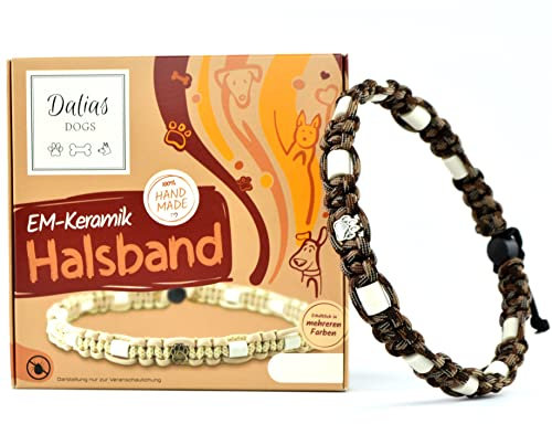 EM-Keramik-Halsband für Hunde & Katzen - Maßanfertigung EM-Band Original US-Paracord (21-30 cm, Camouflage)