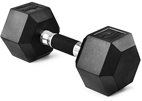Yes4All Kurzhantel-Gummigriff – Premium-Schwergewichts-Hantel für multifunktionales Ganzkörper- und Krafttraining – 25 lbs