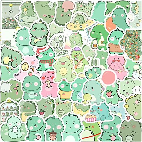 50Pcs Dinosaurier Aufkleber für Kinder Kinder Teenager, niedlich fettleibig Dinosaurier Aufkleber Packs, Vinyl wasserdicht kreative Tier Abziehbilder