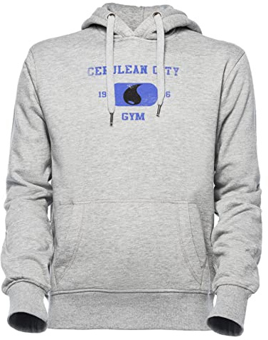 Cerulean City Gym Unisex Grå Huvtröja Herr Dam Unisex Grey Hoodie Men's Women's