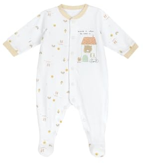 Chicco, Tutina Neonato e Neonata, in Morbido e Leggero Cotone, con Comoda Apertura Frontale ed Entrogamba, Ideale per Primavera e Autunno, Designed in Italy, Abbigliamento Neonato e Neonata 0-24 Mesi