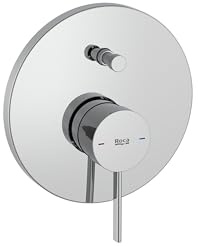 ROCA ONA - Mezclador de baño y ducha con inversor automático de 2 vías, empotrado en rocabox, cromado