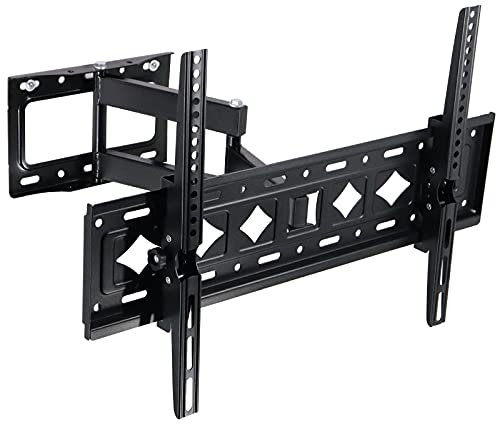 Soporte de pared para TV con movimiento completo para la mayoría de televisores de pantalla plana/LED/4K de 32 a 55 pulgadas, soporte de montaje para TV articulado giratorio, VESA máximo de 400 x 400