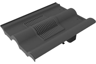 Timloc Double Roman Roof Tile Vent RTV-DR Roofing Slate Ventilation (Grey)