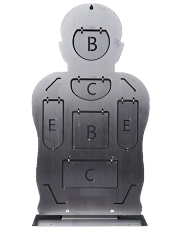 YXLYFDLY Bersagli Pieghevoli per Poligono di Tiro, Bersagli da Tiro in Acciaio Inox E Bersagli in Metallo con Supporti per Bersagli, per Soft Bullets Slingshot Mud Balls(Style1)