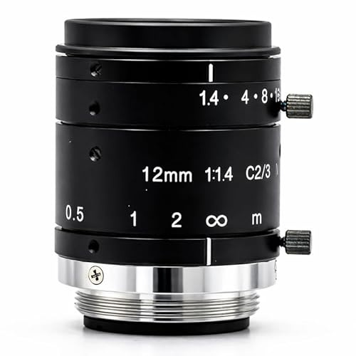 GOYO - GM6HR31214MCN 6 Megapixel Fixed Focal Lens, 2/3 Format, C-Mount, 12mm Focal Length, 170lp/mm, MEGA6 GMHR3 Series