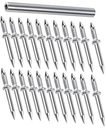 Ciieeo Lot de 50 Clous Double Tête Clous Invisibles à Installation Facile Quincaillerie Domestique 50 Pièces