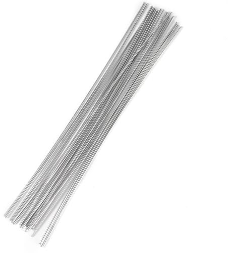 250/330/500mm Low Temperature Simple Welding Rods Easy Melt Aluminium Flux Cored Welding Electrodes Wire Solder for Aluminum(1.6mm x 330mm)