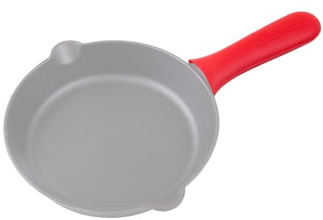 Victoria Funda Silicona Mango Protector para Sartenes de Hierro Fundido Ø 16,5-20 cm, Cubierta Resistente al Calor Evita Quemaduras al Manipular Sartenes