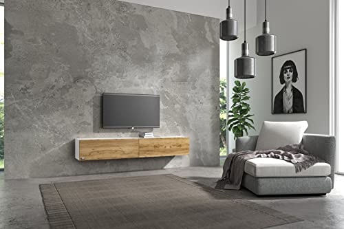 Wuun® TV-Lowboard Somero I 100cm bis 360cm I TV-Schrank & Hängeschrank für Wohnzimmer I Verschiedene Varianten