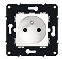 prise de courant - 2p+t - 16a - arnould espace evolution - blanc