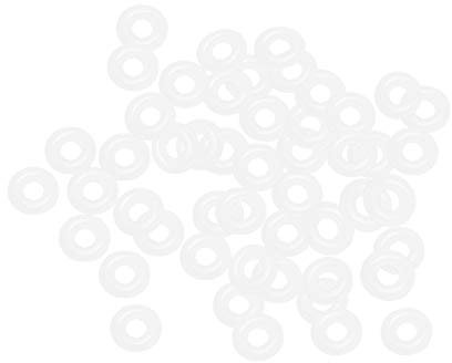 sourcing map Packung mit 50 Silikon O-Ring VMQ Beilage für Kompressor Ventil Schlauch 8mm Außendmr. 3,2mm Innendmr. 2,4mm Breite weiß