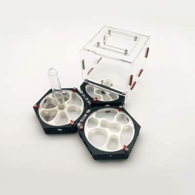 ANT GRAPE 3D-Druck hochwertige DIY Formicarium Ameisenfarm,Raumstation feuchtigkeitsspendende Idee Reptilien Terrarium Ameisen Bauernhaus (H)