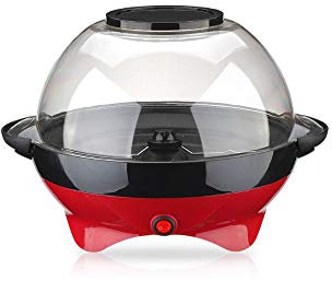 REYG Macchina per Popcorn Macchina Elettrica per Popcorn per Popcorn Sani A Basso Contenuto di Grassi 800w può Aggiungere Olio E Zucchero