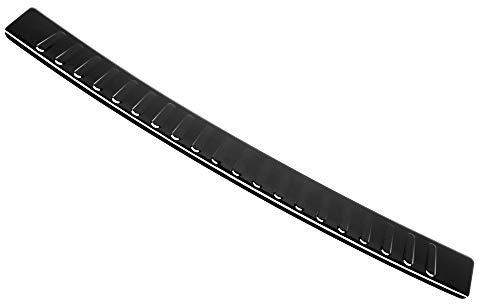 Aroba AR323F-BL Edelstahl Schwarz Black Chrome Ladekantenschutz kompatibel mit Volkswagen Passat Variant B8 Kombi ab BJ. 6.2019> passgenau Abkantung Farbe Schwarz-Anthrazit
