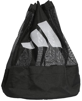 adidas Unisex Tiro League Ball Net Sport Equipment Bag Case, Black/White, One Size