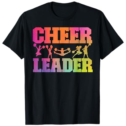 Cheer Cheerleading Aquarell Regenbogen Cheer Leader T-Shirt