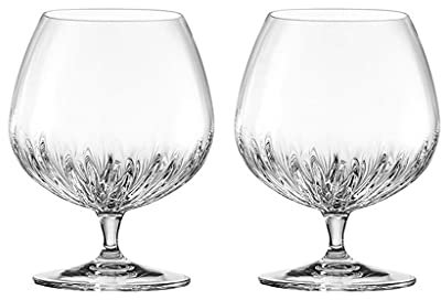 EXENXA Crystal Wine Glasses - Hand Blown Italian Style Red Wine Glasses Set Of 2 - Large Red/White Wineglasses for Housewarming Party Glassware