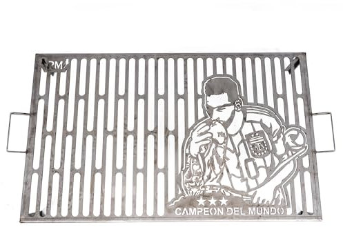 Parrilla Barbacoa Churrasquera Portatil Uso Exterior Equipos Cuadros de Futbol Argentinos 80 x 50 x 14 cm (me ssi)