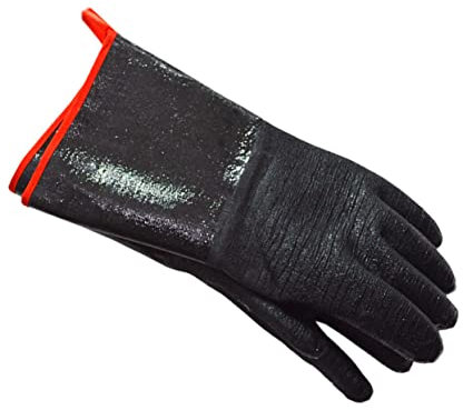 Hitzebeständige Neopren Handschuhe, 1 Paar, Schwarz, für Küche