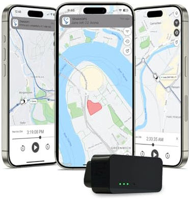 ShieldGPS Hidden Mini GPS Tracker for Cars & Vehicles - OBD Device for Tracking, Anti Theft, Fleet Management and Surveillance - 7 Day Free Trial