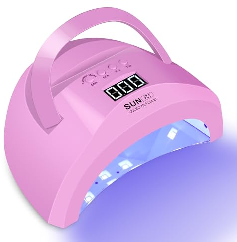 60W Lampe UV LED Sèche Ongles Rapide，Lampe UV Ongles Gel, 30 UV-LEDs, Séchoirs à ongles et lampes UV avec Capteur Automatique Écran LCD pour Vernis à ongles Gels,Materiel Onglerie Professionnel