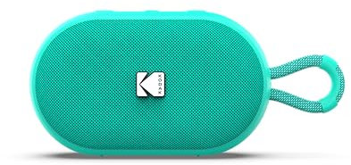 KODAK Enceinte Portable sans Fil PWS-2284 - Étanche IPX7, Bluetooth, 6W RMS, TWS Stéréo, Batterie 1500mAh, Autonomie 10-12h, Fonction Mains Libres, Sangle Silicone, Câble Type-C Inclus - Vert