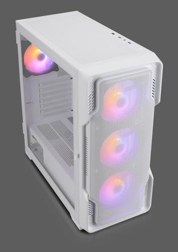 Nanoxia DS-9ARGB-W - Midi Tower - PC - Wei? - ATX - EATX - micro ATX - Mini-ITX - Kunststoff - Stahl - Geh?rtetes Glas - Gaming (DS-9ARGB-W)