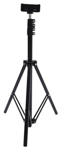 DOITOOL Trépied pour Projecteur Réglable au Sol, Support Stable en Alliage D’Aluminium et Abs, Pliable, pour Streaming en Direct et Petits Espaces