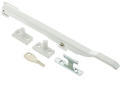 Kooples Hardware Locking Casement Window Stay – Modern Polished Chrome Stay Arm for Stylish Window Vent Stay – Easy Fit Traditional & Contemporary Design (Polished Chrome, 255mm)