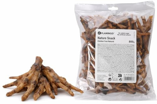 snack per cani - bastoncini per cani - zampa di pollo 800g - snack naturale croccante - senza glutine - senza additivi - prodotto in Europa
