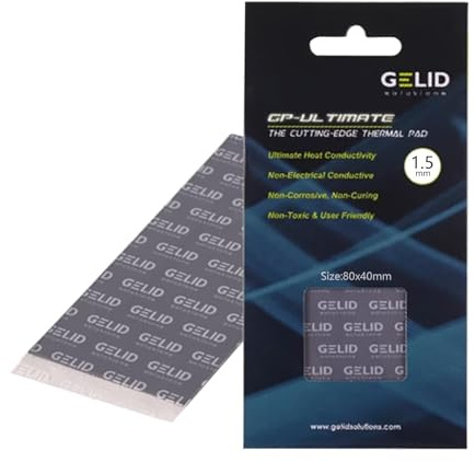 Qsvbeeqj Tapis de dissipateur thermique en silicone flexible réutilisable Conductivité thermique stable Composant informatique Accessoires de refroidissement Pad thermique pour le refroidissement de