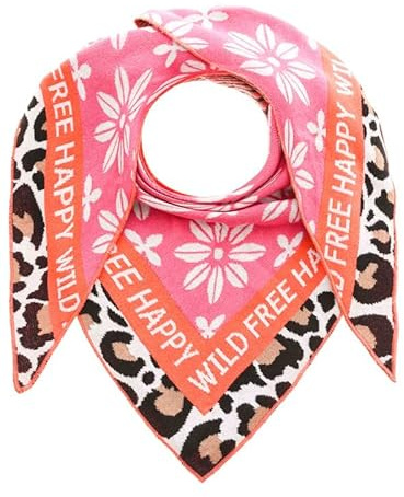 Zwillingsherz Schal Dreieckstuch Damen Halstuch viele verschiedene Muster Leo Zebra Kirche Paisley u.a. Freizeit 50% Baumwolle, 50% Polyacryl
