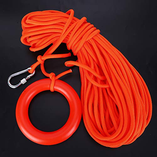 LUCKDANO Corde Flottante, Corde de Piscine Piscine avec Boucle Flottante Nylon 8 Mm pour la Plongée en Bateau Nage
