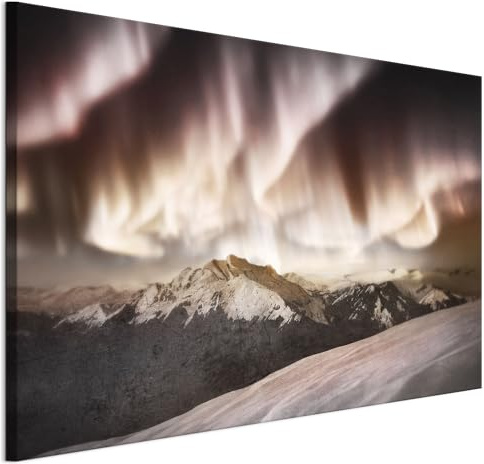 LUMASOUL Wandbilder Wohnzimmer Leinwandbild Landschaft 120x80 cm | 1-teiliges Bild für Schlafzimmer, Flur, Büro und Küche, modernes Foto-Motiv