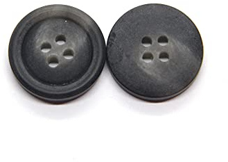 20 PCS Colorful Coat Big Buttons for Clothing Large Windbreak Suit Sweater Decoration Handmade DIY Accessories Wholesale (Black, 15mm)