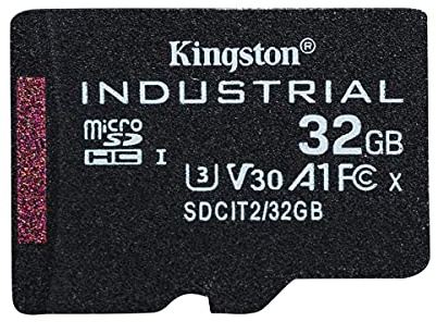 Kingston Industrial microSD - 32GB microSDHC Industrial C10 A1 pSLC Card Single Pack w/o Adapter - SDCIT2/32GBSP