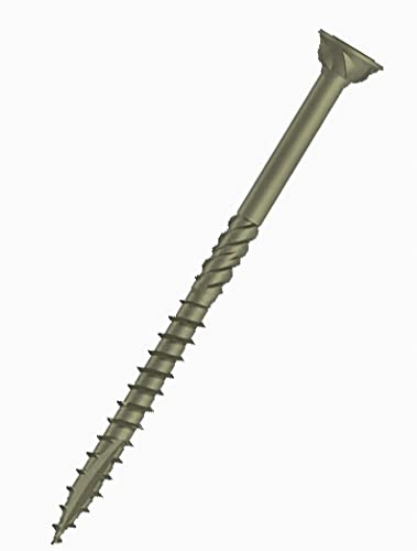 6 mm Holzschrauben, selbstschneidend, Torx, hoher Karbonstahl, Korrosionsschutz, C4, universell, flacher Kopf, Pozi, 50 Stück, Größe: 6 mm x 160 mm