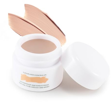 Boobeen Concealer Cream - Full Coverage Natural Beige for Scars, Bruises, Dark Circles & More
