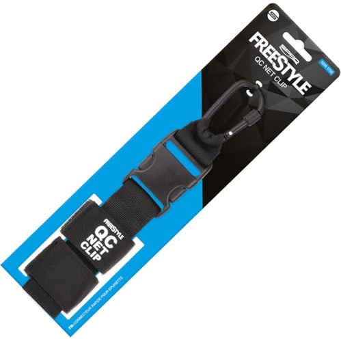 Spro Freestyle QC Net Clip 25-40mm - Kescherhalterung für Angeltaschen, Kescherclip, Karabiner für Unterfangkescher