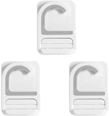 Cabilock 3pcs Punch Mop Organizer Clips Wall-mounted Broom Holder for Clean Home Space-saving Design for Easy Storage Smooth for Kitchen Bathroom and Garden
