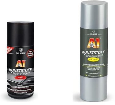 Dr. Wack – A1 Kunststoff-Tiefenpfleger MATT & A1 Kunststoff-Tiefenpfleger GLÄNZEND