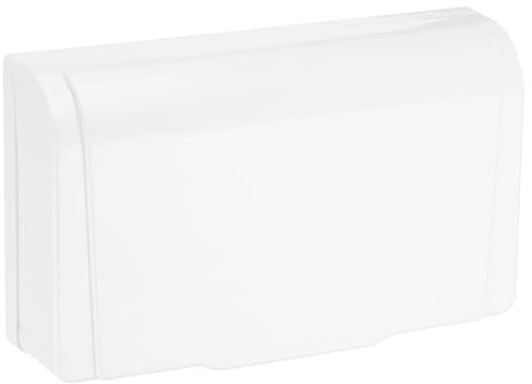 sourcing map Outdoor Plug Cover 118 Type Protector Outlet Box Weather Proof Outdoor Electrical Power Outlet Cover Electrical Box Cover White for Bathroom 1pcs