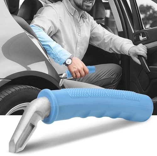 NINEMAX Einstiegshilfe Auto Senioren, Ausstiegshilfe Auto für Ältere Menschen, Haltegriff Autogriff Zum Aussteigen Mobilitätshilfe Grip Helfer,1 Stück (Hellblau)