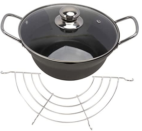 Cabilock Einfaches Ablassen Des Öls Frittiertopf Bratpfannen-set Antihaftbeschichtete Mini-fritteuse Geeignet Für Familiencamping