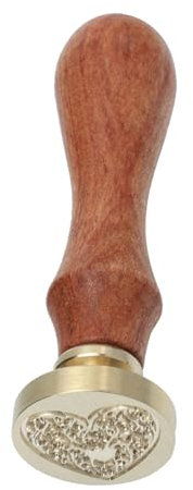 KAILIKETIY Vintage Siegelstempel Aus Holz Mit Herzdesign Wachssiegel Für Einladungen Briefe Für Valentinstag Romantische Dekorationen Kreative Projekte