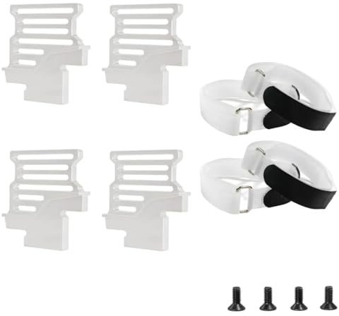 YONMFRDS RC Autoteile Für Traxxas 1/6 Für XRT 8S Metall Hohe Batterie Halter Halterung Halten Unten Mit Batterie Strap RC Auto Upgrade Teile Geändert Zubehör(Silver)